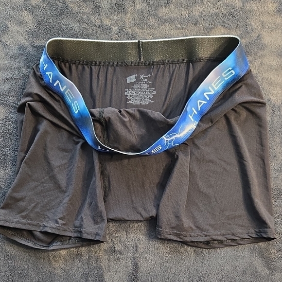 Hanes Black Boxer Briefs Classic Fit Cotton Comfort - Picture 4 of 5